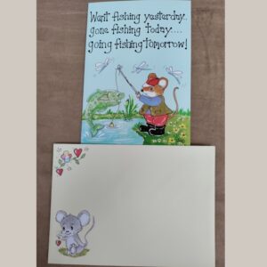 Fishing Greetings Card Envelope
