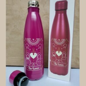The Lovers Tarot Metal Water Bottle